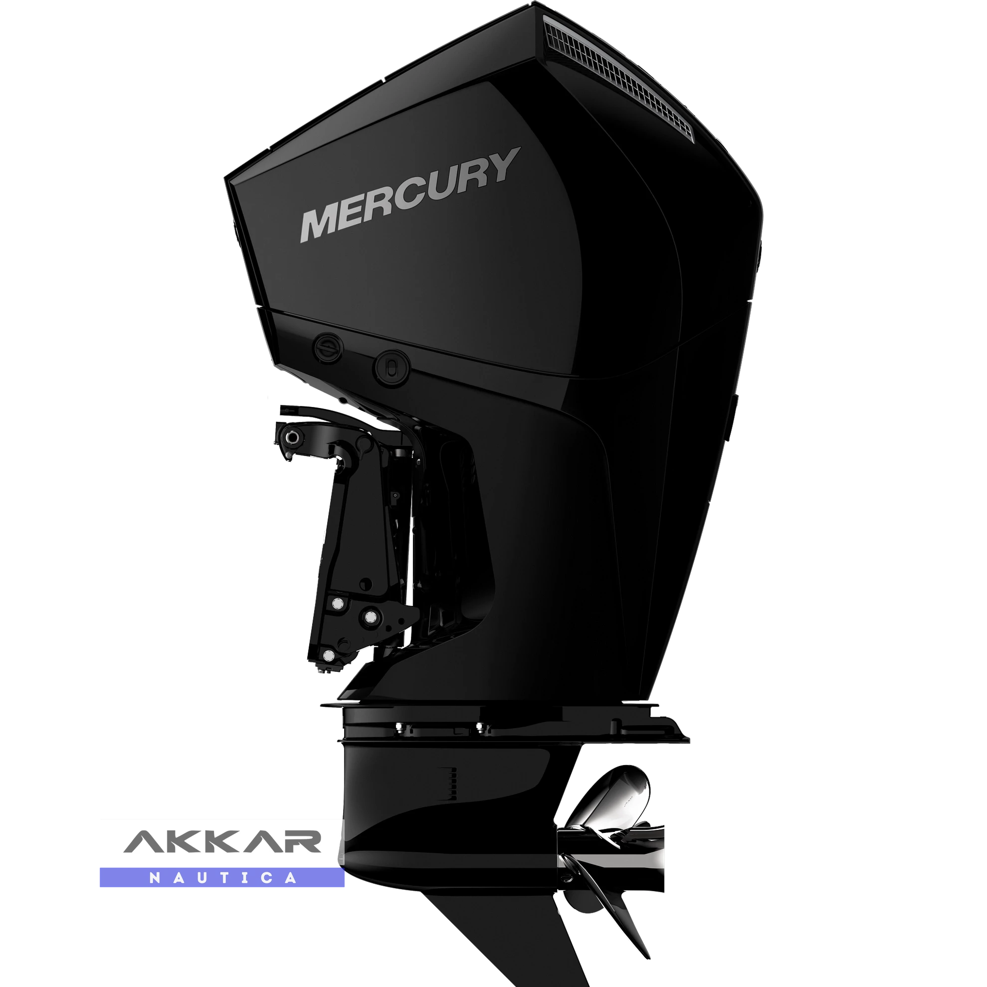 Motor de popa Mercury, 225HP, 225 XL 3.4L EFI V6 4STK 4.8" 1.85, Rabeta 25", 4 Tempos, com Power Trim.