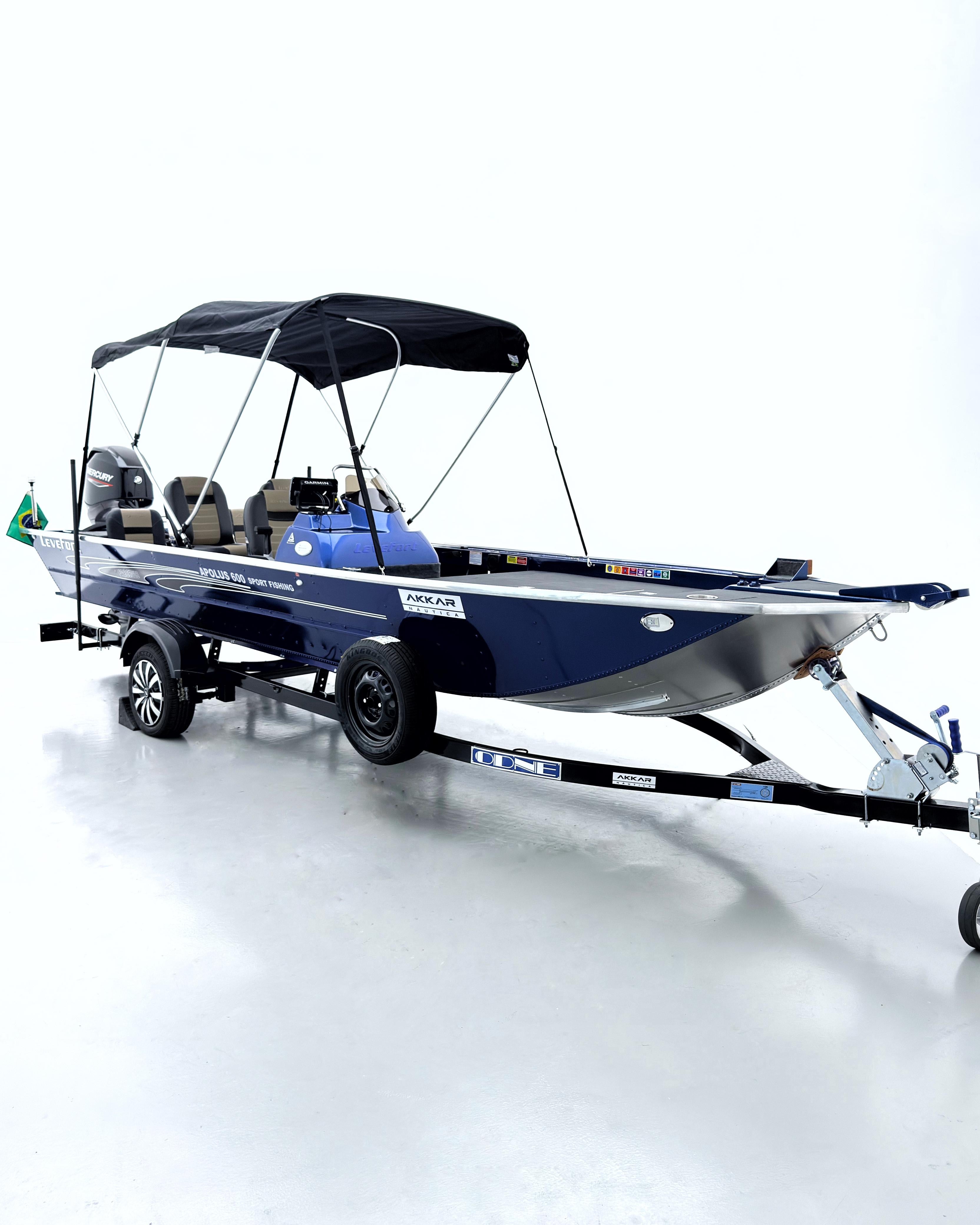 Barco lancha Levefort Apolus 600 + Motor popa Mercury 60HP ELPT +