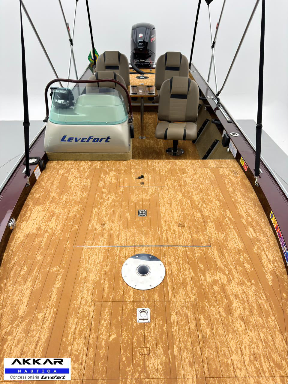Barco Levefort Apolus Large FREESTYLE + Motor 115HP + Carreta com freio