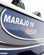 Barco Levefort Marajó Freestyle 16  + Motor 100HP + Carreta