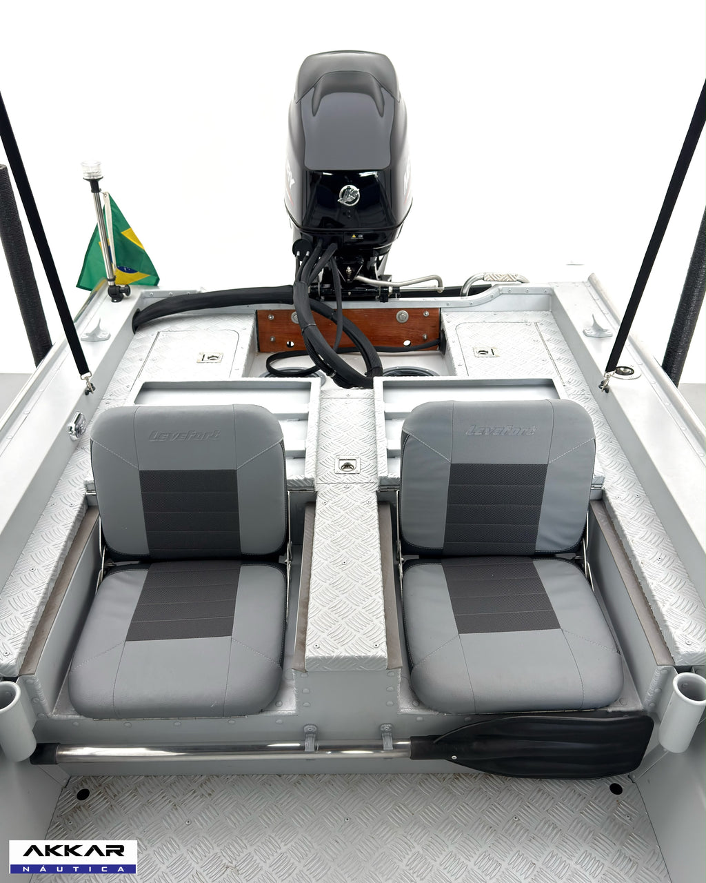 Barco alumínio Levefort Marfim TR CLX + Motor 40HP 4T
