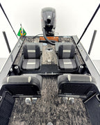 Barco lancha Levefort Apolus 600 S + Motor popa Mercury 100HP ELPT EFI + Carreta rodoviária