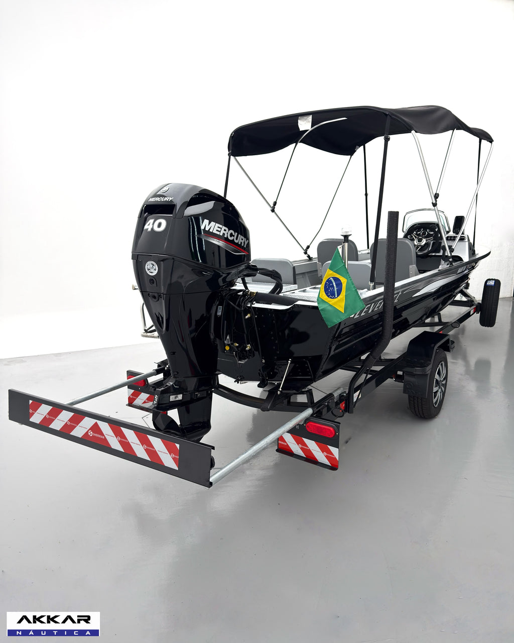 Barco alumínio Levefort Marfim TR CLX + Motor 40HP 4T