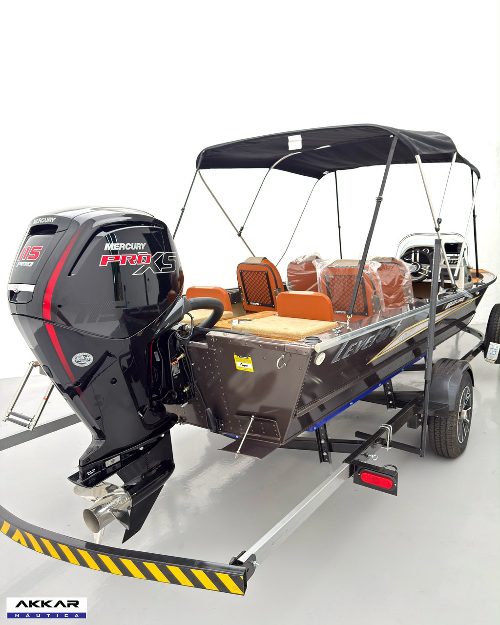 Barco Levefort Apolus Large FREESTYLE + Motor 115HP + Carreta com freio