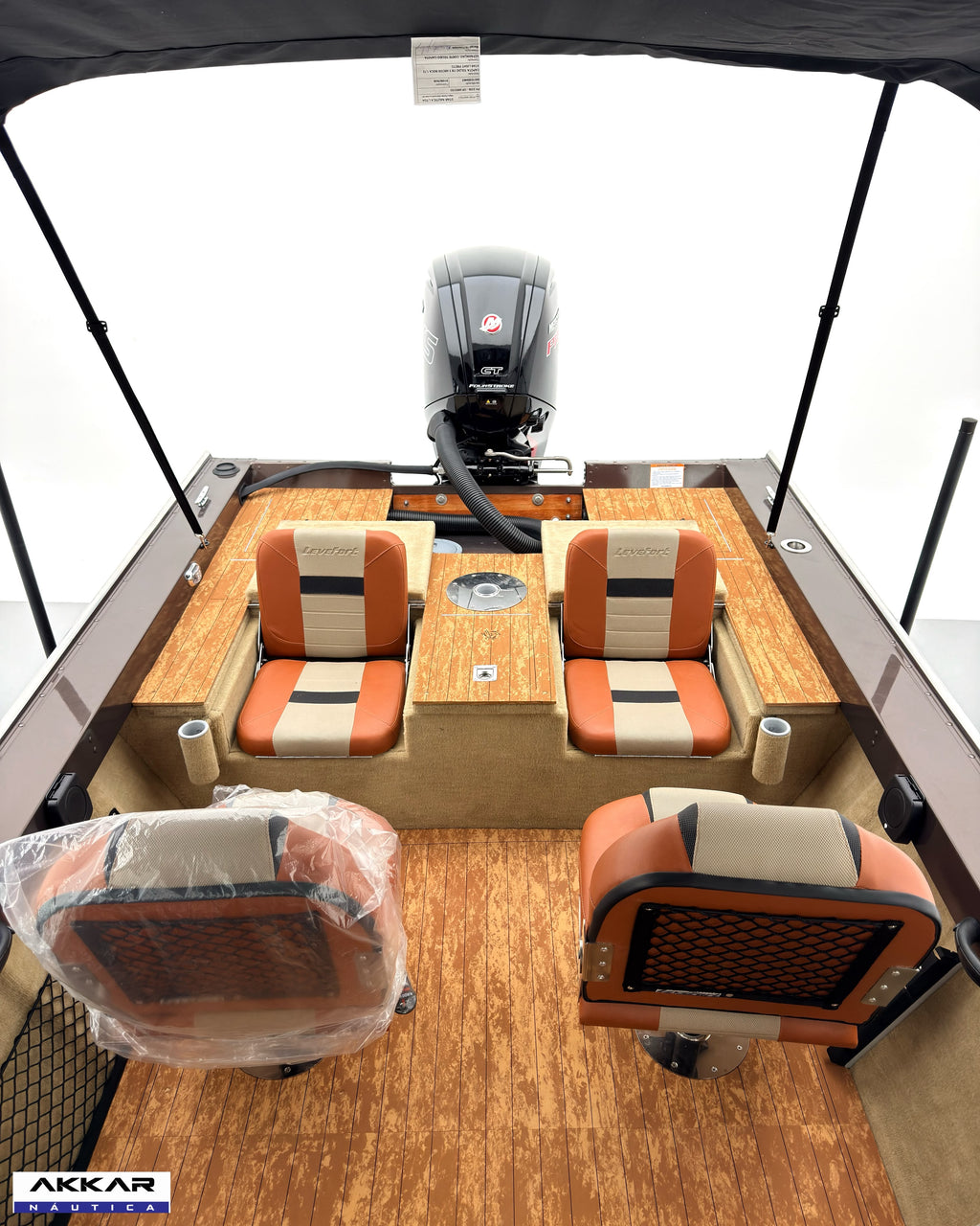 Barco Levefort Apolus Large FREESTYLE + Motor 115HP + Carreta com freio
