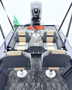Barco lancha Levefort Apolus 600 S + Motor popa Mercury 100HP ELPT EFI + Carreta rodoviária