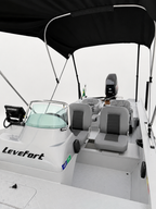 Barco alumínio Levefort Marfim TR CLX + Motor 50HP 2T