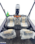 Barco lancha Levefort Apolus 600 + Motor popa Mercury 60HP + Carreta rodoviária