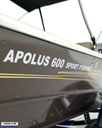 Barco lancha Levefort Apolus 600 + Motor popa Mercury 60HP ELPT EF + Carreta rodoviária