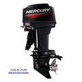 Motor de popa Mercury, 50HP, 50 ELO, 2 Tempos - PARTIDA ELÉTRICA, RABETA LONGA (20”), MISTURADOR AUTOMÁTICO DE ÓLEO
