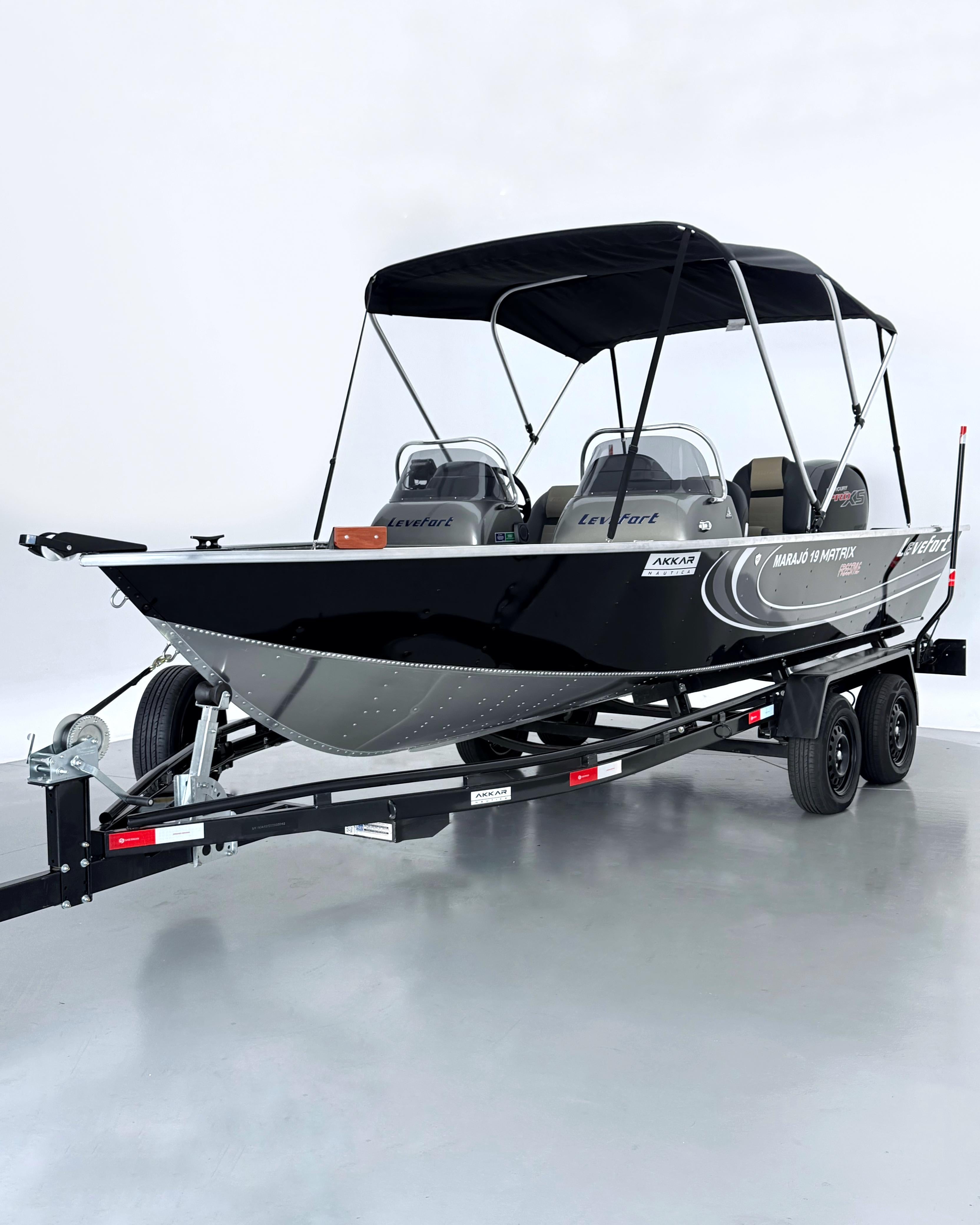 Levefort Marajó Matrix 19 Special Series + Motor Mercury PROXS 150HP + CARRETA RODOVIARIA