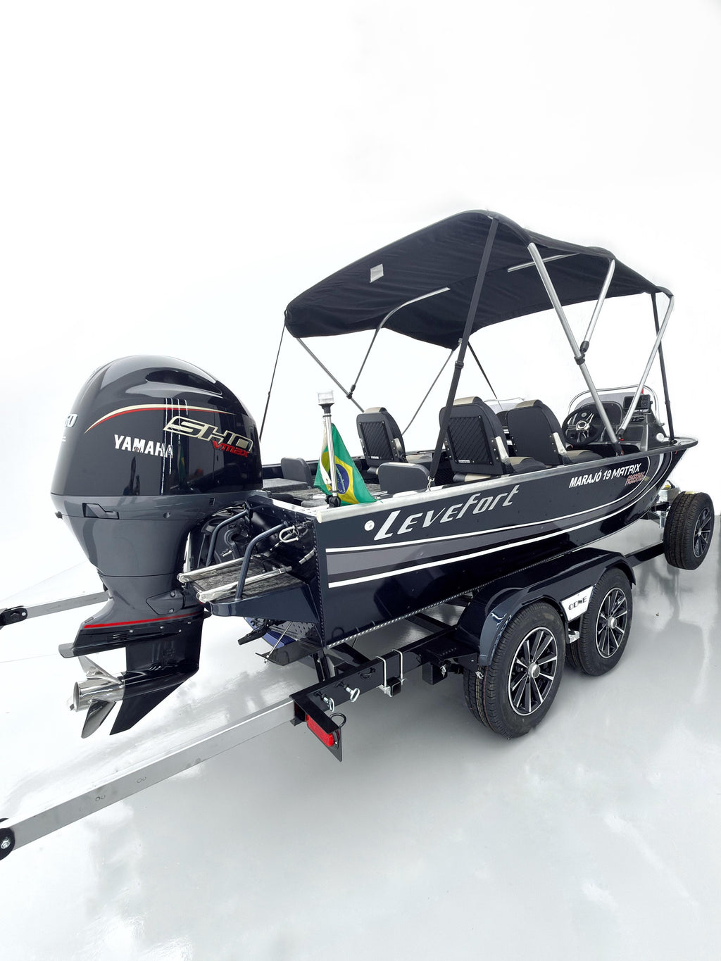 Levefort Marajó Matrix 19 Special Series + Motor Yamaha 150HP VMAX + CARRETA RODOVIARIA ODNE