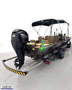 Barco lancha Levefort Apolus 600 + Motor popa Mercury 60HP ELPT EF + Carreta rodoviária