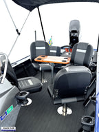 Barco lancha Levefort Apolus 600 + Motor popa Mercury 60HP ELPT EF + Carreta rodoviária
