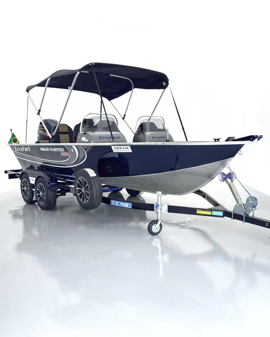 Levefort Marajó Matrix 19 Special Series + Motor Yamaha 150HP VMAX + CARRETA RODOVIARIA ODNE