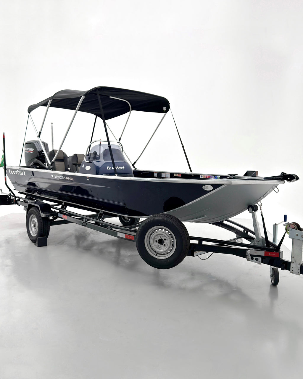 Barco Levefort Apolus Large FREESTYLE + Motor 100HP + Carreta com freio