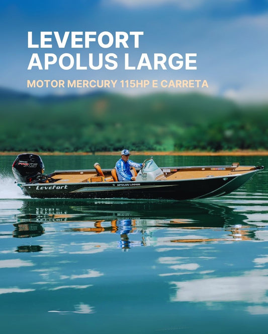 Barco Levefort Apolus Large FREESTYLE + Motor 115HP + Carreta
