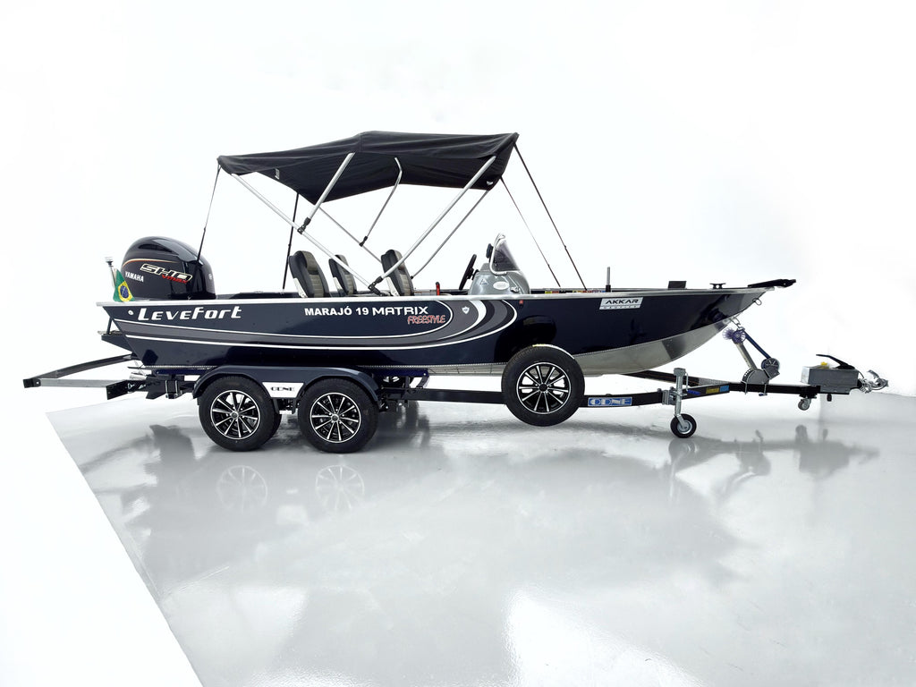 Levefort Marajó Matrix 19 Special Series + Motor Yamaha 150HP VMAX + CARRETA RODOVIARIA ODNE