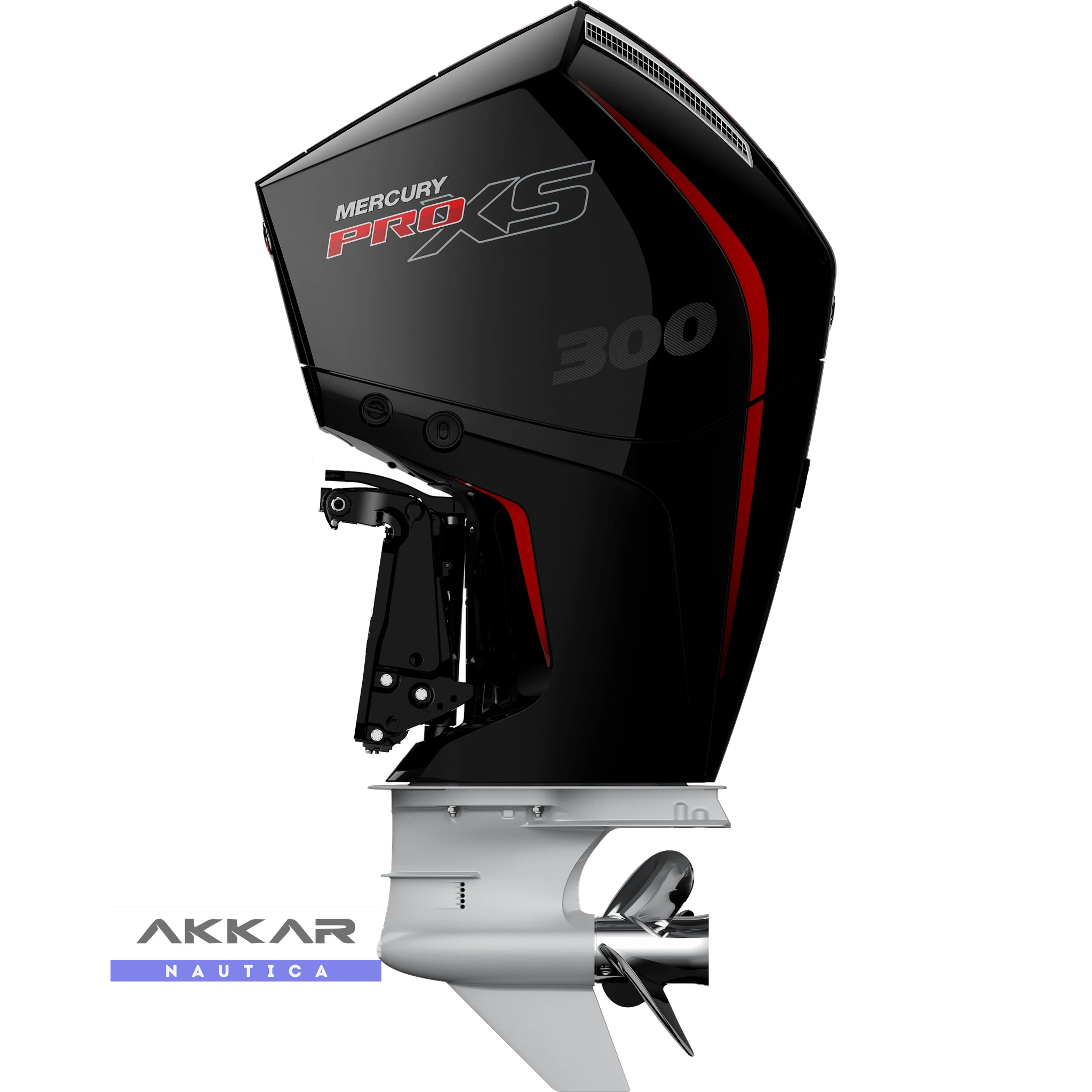 Motor de popa Mercury, 300HP, 300 L 4.6L EFI V8 4STK DTS Pro XS Torque Master 1.75, Rabeta 20", 4 Tempos, com Power Trim.