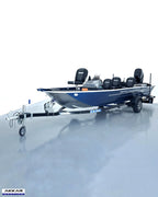 Barco lancha Levefort Apolus 600 + Motor popa Mercury 60HP ELPT EF + Carreta rodoviária