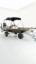 Barco lancha Levefort Apolus 600 S + Motor popa Mercury 100HP ELPT EFI + Carreta rodoviária