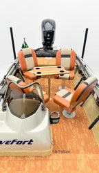 Barco lancha Levefort Apolus 600 S + Motor popa Mercury 100HP ELPT EFI + Carreta rodoviária