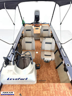 Barco lancha Levefort Apolus 600 + Motor popa Mercury 60HP ELPT EF + Carreta rodoviária