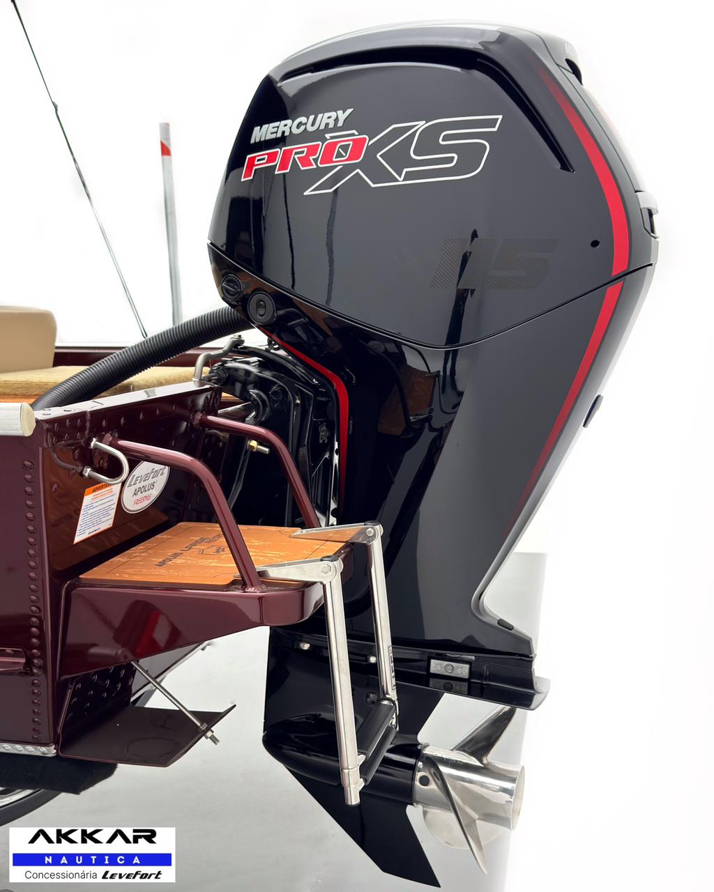Barco Levefort Apolus Large FREESTYLE + Motor 115HP + Carreta com freio