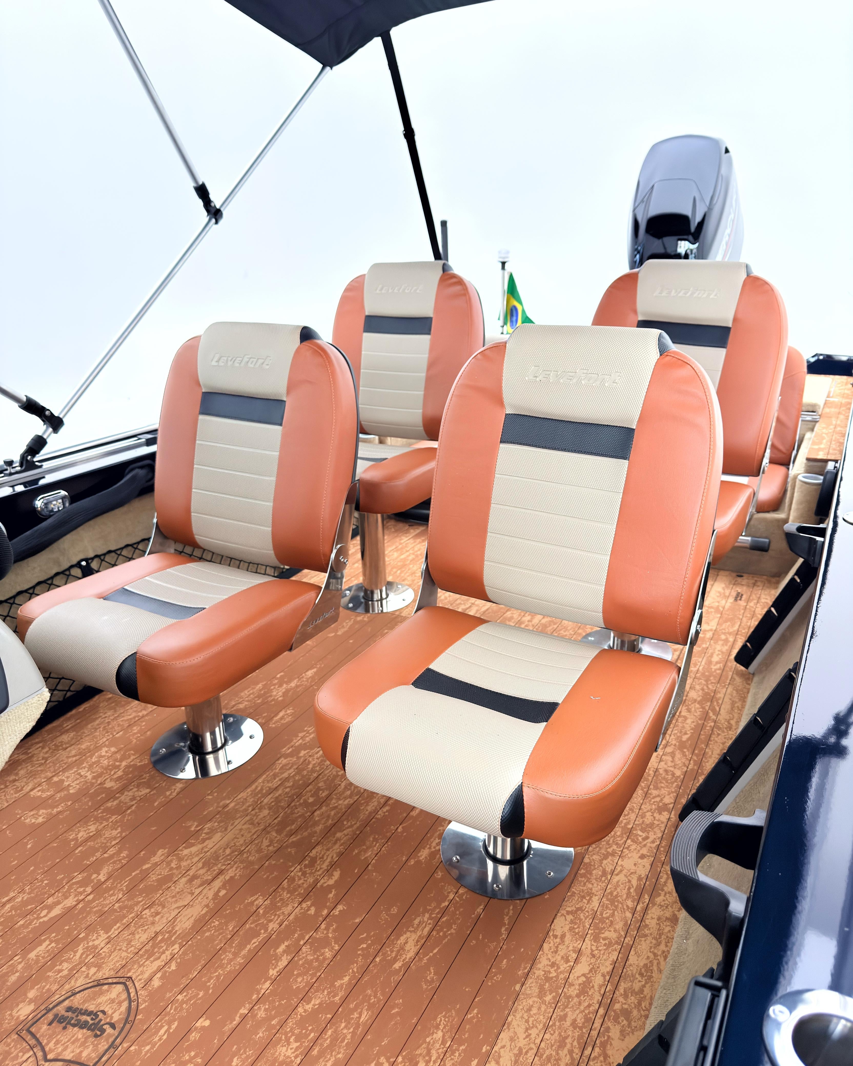 Barco Levefort Marfim 6.0 Sport Fishing Freestyle + Motor 60HP + Carreta rodoviária