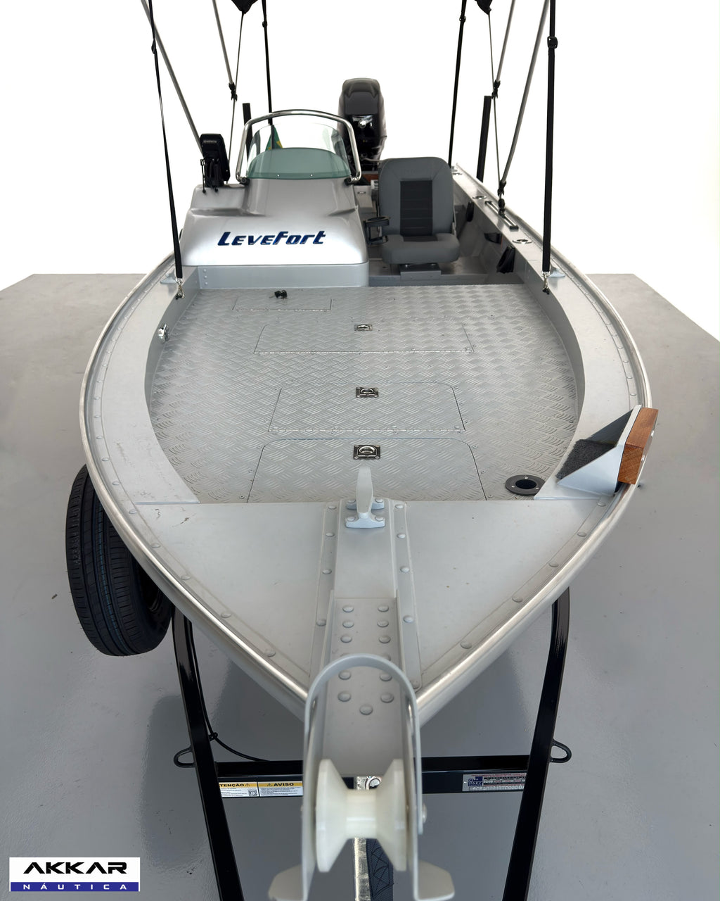 Barco alumínio Levefort Marfim TR CLX + Motor 40HP 4T