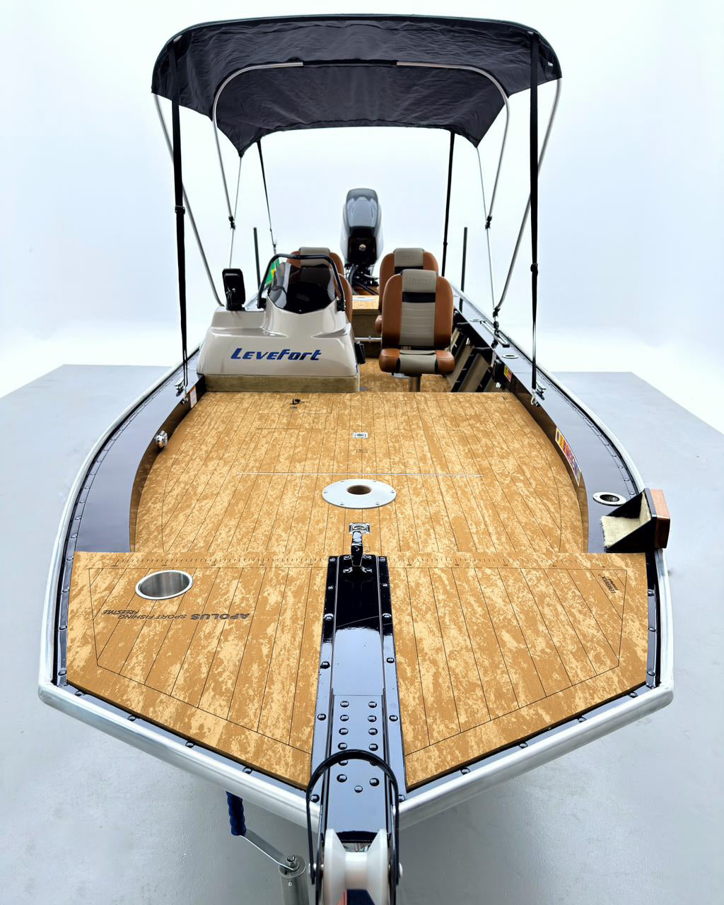 Barco lancha Levefort Apolus 600 + Motor popa Mercury 60HP ELPT EF + Carreta rodoviária