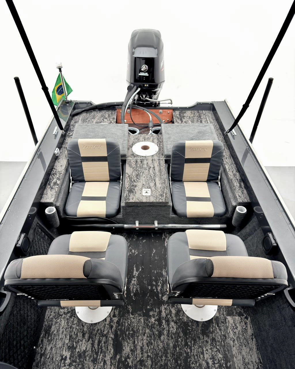 Barco Levefort Marfim 6.0 Sport Fishing Freestyle + Motor 60HP + Carreta rodoviária