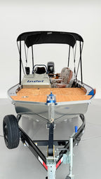 Barco lancha Levefort Apolus 600 + Motor popa Mercury 60HP ELPT EF + Carreta rodoviária