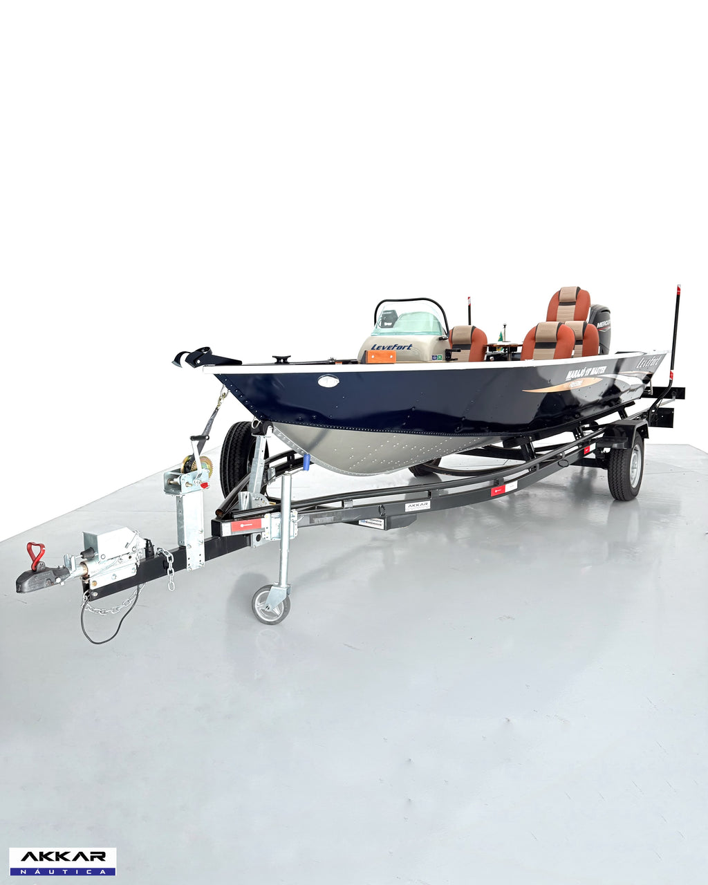 Barco Levefort Marajó Master Freestyle 19′ Special Series + Motor Mercury 100HP + Carreta rodoviaria