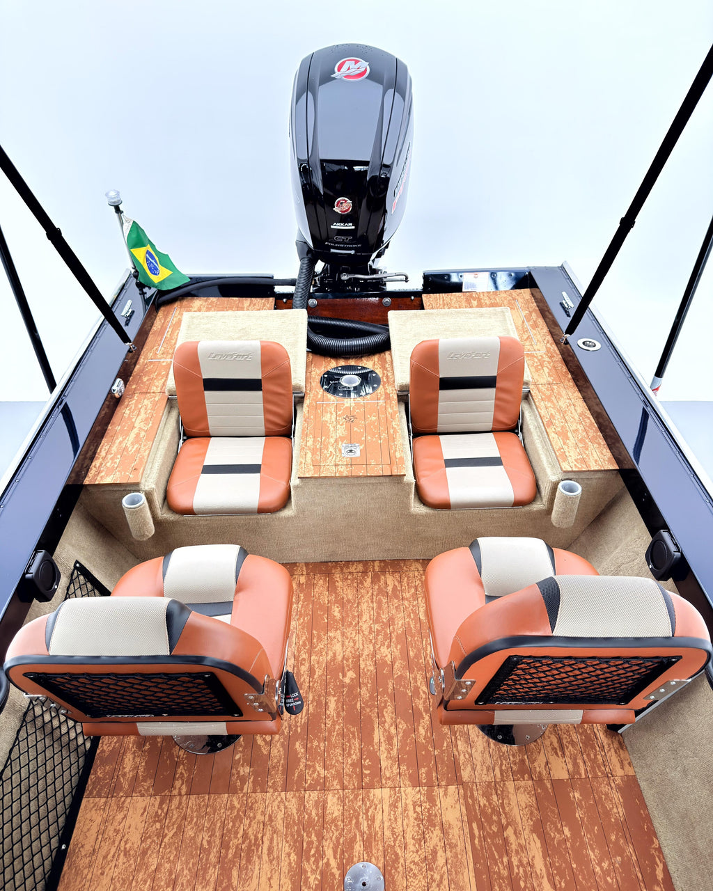 Barco Levefort Apolus Large FREESTYLE + Motor 115HP + Carreta com freio