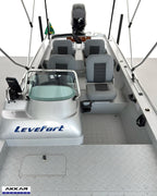 Barco alumínio Levefort Marfim TR CLX + Motor 40HP 4T