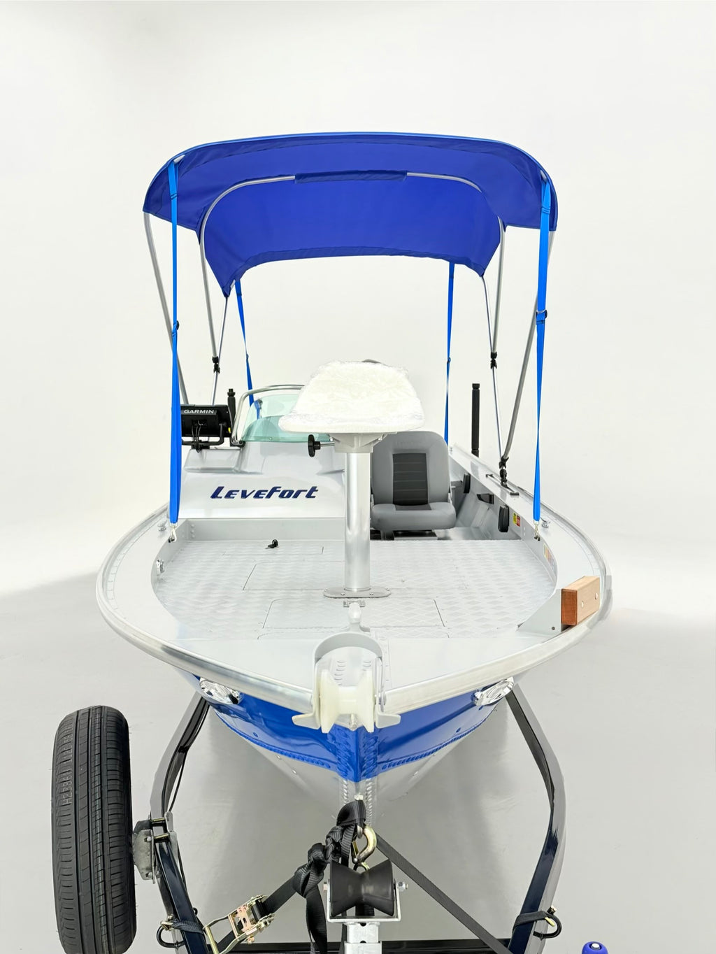 Barco alumínio Levefort Marfim TR CLX + Motor 50HP 2T + Carreta