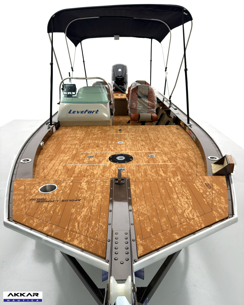 Barco Levefort Apolus Large FREESTYLE + Motor 115HP + Carreta com freio