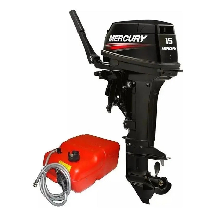 Motor de popa Mercury 15HP, 15 MH SUPER JAPONES, 2 Tempos, FAT. PESSOA FISICA