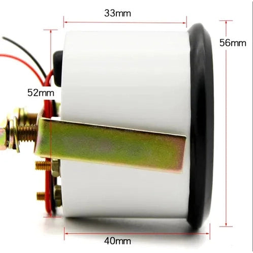 Marcador Nível De Combustível 12v Analógico Universal 52mm