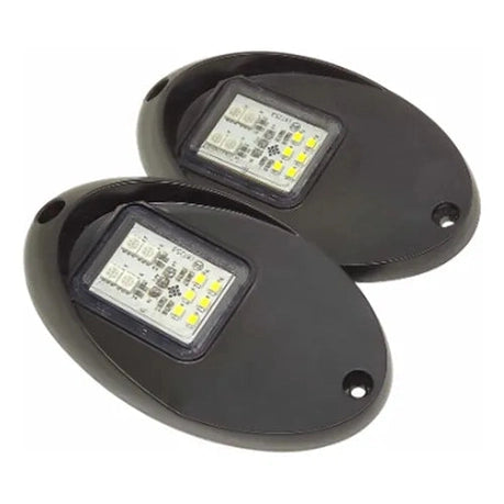 Luz De Bordo Olho De Tubarão Preto ArielTek para barco lancha