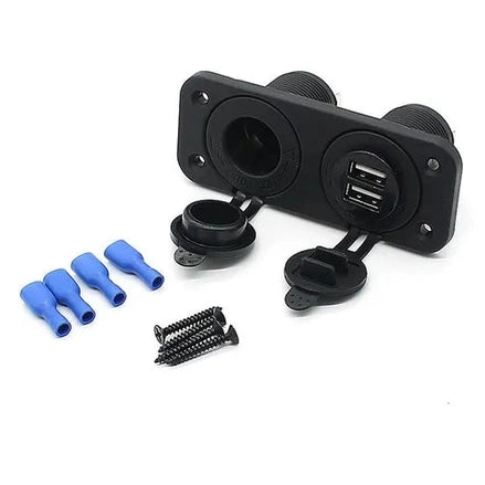 Tomada Soquete Isqueiro + Usb 12v barco Lancha 5v