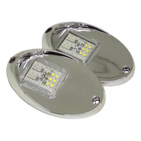 Luz De Bordo Olho De Tubarão Cromado ArielTek para barco lancha