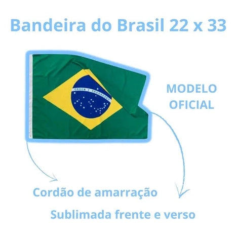 Bandeira Do Brasil Alcançado Náutica Oficial P/ Mastro