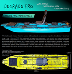 Caiaque de pesca Caiaker Dourado PRO - Cadeira COMFORT
