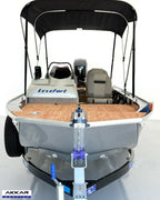 Barco lancha Levefort Apolus 600 + Motor popa Mercury 60HP ELPT EF + Carreta rodoviária