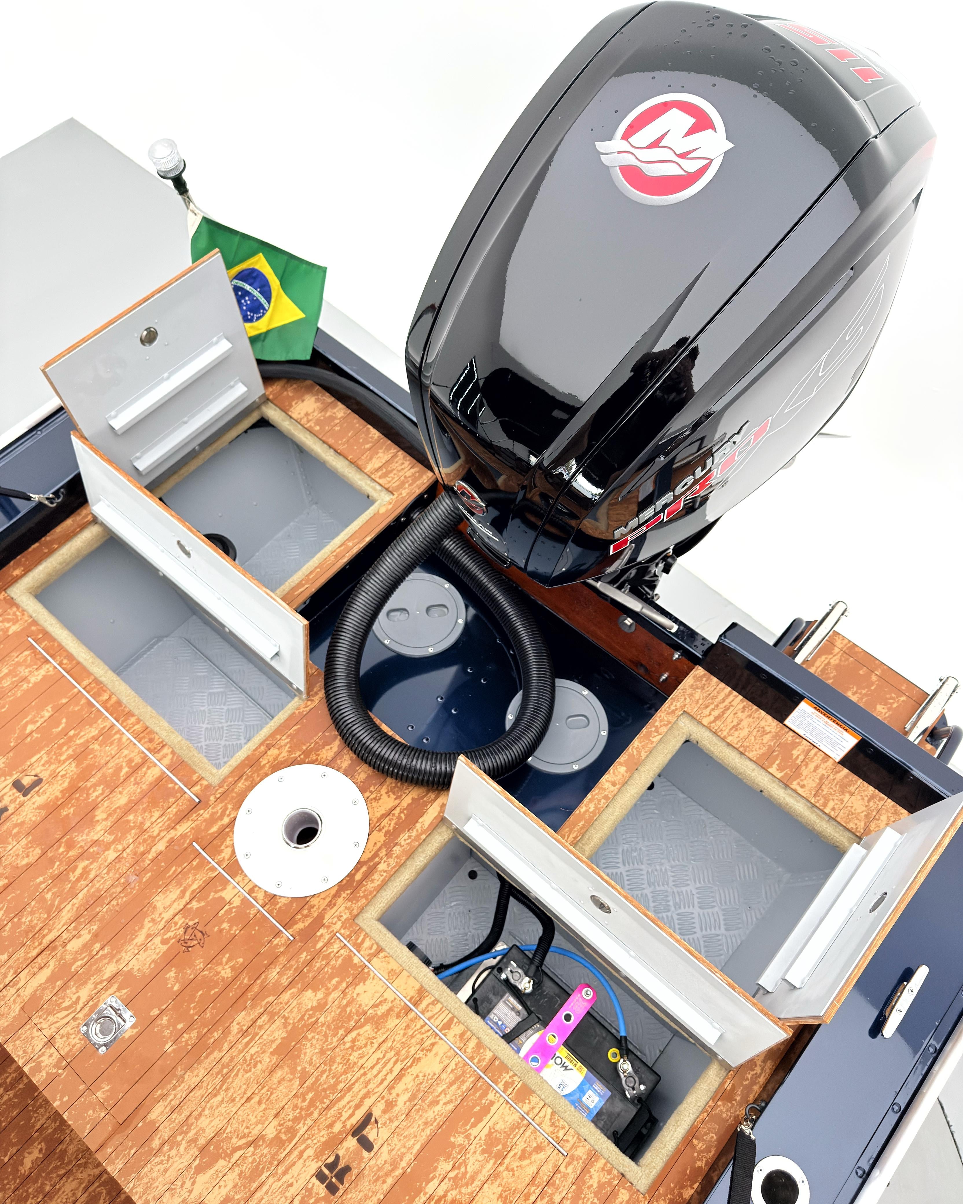 Barco Levefort Apolus Large FREESTYLE + Motor 115HP + Carreta com freio