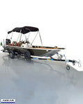 Barco lancha Levefort Apolus 600 + Motor popa Mercury 60HP ELPT EF + Carreta rodoviária