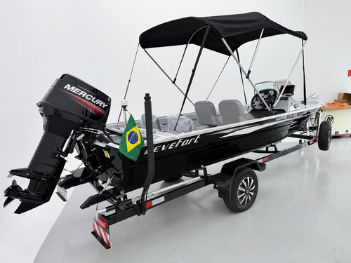 Barco alumínio Levefort Marfim TR CLX + Motor 50HP 2T