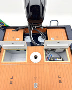 Barco lancha Levefort Apolus 600 + Motor popa Mercury 60HP ELPT EF + Carreta rodoviária